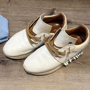 White Leather Women's Sneakers